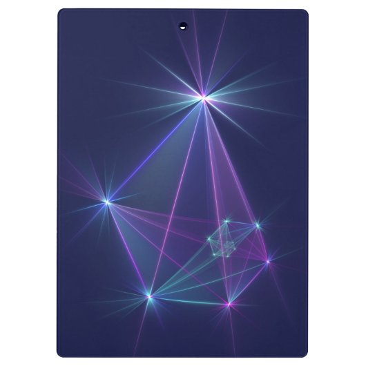 Constellation, Abstrakt Fantasy Fraktal Art Klemmbrett (Rückseite)