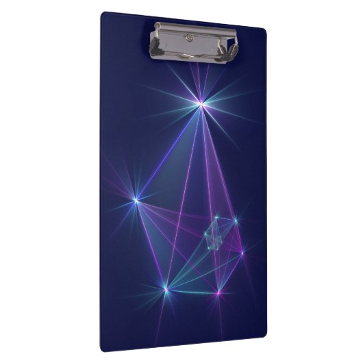 Constellation, Abstrakt Fantasy Fraktal Art Klemmbrett (Rechts)