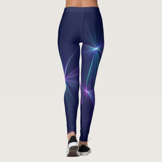 Constellation, Abstrakt Fantasy Fraktal Art Leggings (Rückseite)