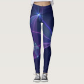 Constellation, Abstrakt Fantasy Fraktal Art Leggings (Vorderseite)