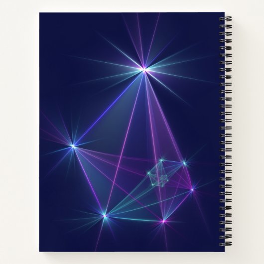 Constellation, Abstrakt Fantasy Fraktal Art Notizblock (Rückseite)