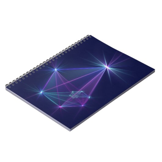 Constellation, Abstrakt Fantasy Fraktal Art Notizblock (Linke Seite)