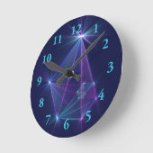 Constellation, Abstrakt Fantasy Fraktal Art Runde Wanduhr (Winkel)