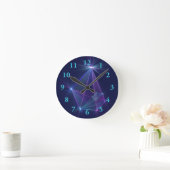 Constellation, Abstrakt Fantasy Fraktal Art Runde Wanduhr (Zuhause)