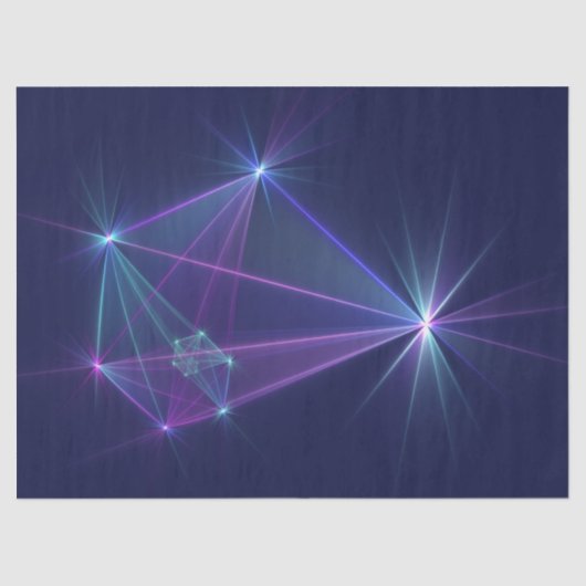 Constellation, Abstrakt Fantasy Fraktal Art Seidenpapier (Vorderseite)