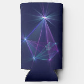 Constellation, Abstrakt Fantasy Fraktal Art Selters Dosenkühler (Rückseite)