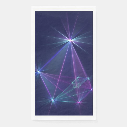 Constellation, Abstrakt Fantasy Fraktal Art Serviette (Vorderseite)