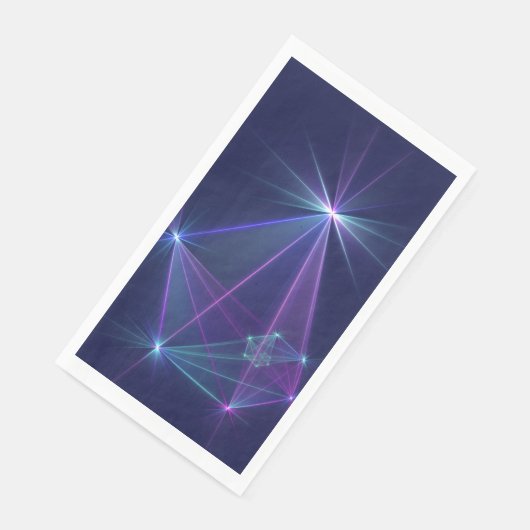 Constellation, Abstrakt Fantasy Fraktal Art Serviette (Ecke)