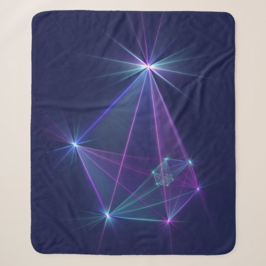 Constellation, Abstrakt Fantasy Fraktal Art Sherpadecke (Vorderseite)
