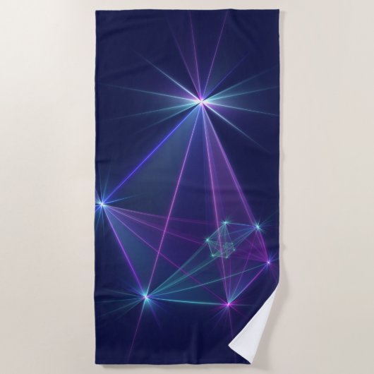Constellation, Abstrakt Fantasy Fraktal Art Strandtuch (Vorderseite)