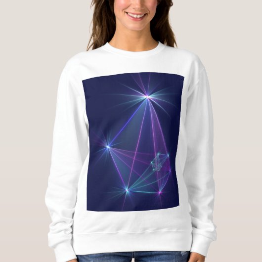 Constellation, Abstrakt Fantasy Fraktal Art Sweatshirt (Vorderseite)