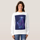 Constellation, Abstrakt Fantasy Fraktal Art Sweatshirt (Vorne ganz)