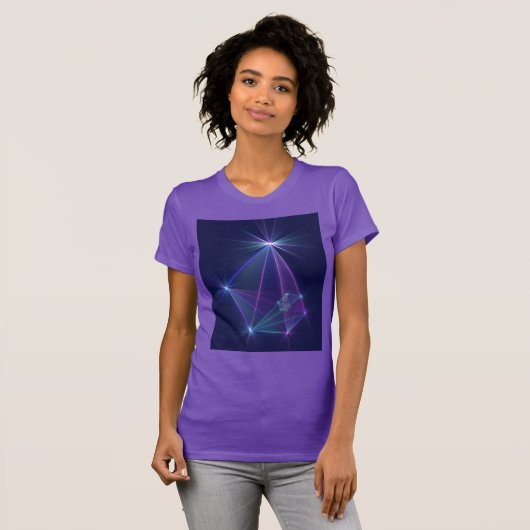 Constellation, Abstrakt Fantasy Fraktal Art T-Shirt (Vorne ganz)