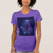 Constellation, Abstrakt Fantasy Fraktal Art T-Shirt (Vorderseite)