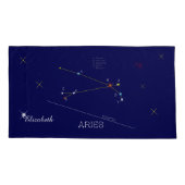 Constellation ARIES einzigartig, erhabend Kissenbezug (Rückseite)