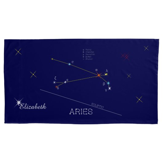 Constellation ARIES einzigartig, erhabend Kissenbezug (Vorderseite)