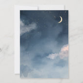 Constellation Baby Shower Invitation | Watercolor Einladung (Rückseite)