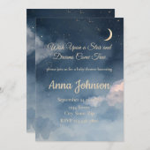 Constellation Baby Shower Invitation | Watercolor Einladung (Vorne/Hinten)