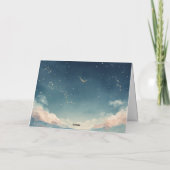 Constellation Baby Shower Thank You Card Dankeskarte (Rückseite)