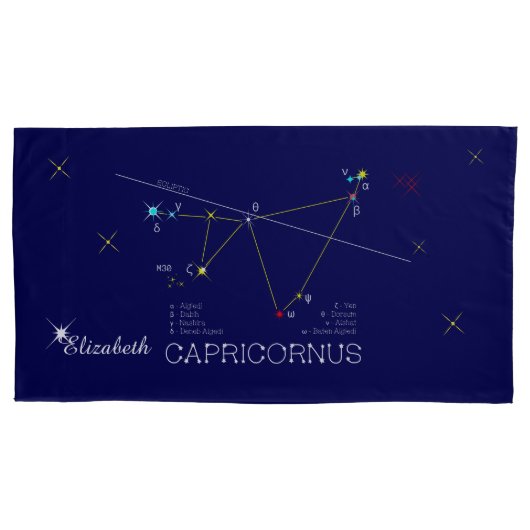 Constellation CAPRICORNUS einzigartig, beeindrucke Kissenbezug (Vorderseite)