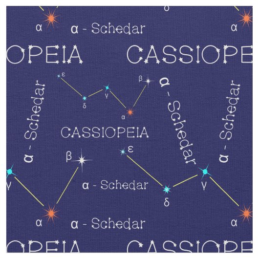 Constellation Cassioipeia Stoff (Nahaufnahme)