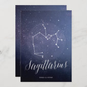 Constellation Celestial Tischnummer Sagittarius (Vorne/Hinten)