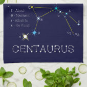Constellation Centaurus Kitche Geschirrtuch (Gefaltet)