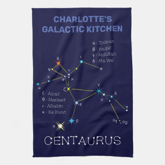 Constellation Centaurus Kitche Geschirrtuch (Vertikal)