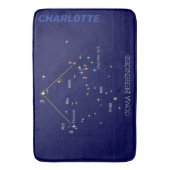 Constellation Coma Berenices Badematte (Vorderseite Vertikal)