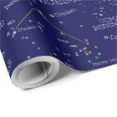 Constellation Coma Berenices Geschenkpapier (Rolleneckpunkt)