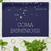 Constellation Coma Berenices Geschirrtuch (Gefaltet)