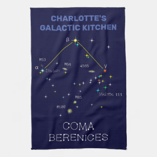 Constellation Coma Berenices Geschirrtuch