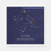Constellation Coma Berenices Serviette (Vorderseite)