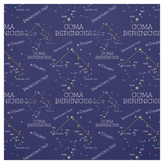 Constellation Coma Berenices Stoff (Muster)