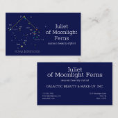 Constellation Coma Berenices Visitenkarte (Vorne/Hinten)