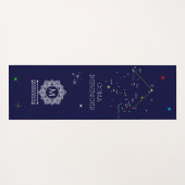 Constellation Coma Berenices Yogamatte (Rückseite (Horizontal))