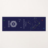 Constellation Coma Berenices Yogamatte (Vorderseite (Horizontal))