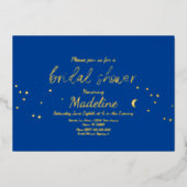 Constellation Gold Wedding Foil gedrängt Einladung (Vorderseite)