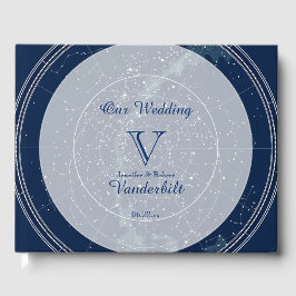 Constellation Night Sky Wedding Gästebuch