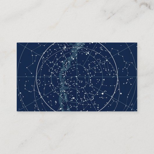 Constellation Night Sky Wedding Platzkarten (Rückseite)