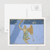 Constellation of Orion, from 'Uranometria' by Joha Postkarte (Vorne/Hinten)