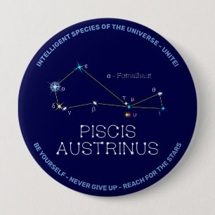 Constellation Piscis Austrinus Button