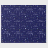 Constellation Piscis Austrinus Geschenkpapier (Flach)