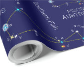 Constellation Piscis Austrinus Geschenkpapier (Rolleneckpunkt)