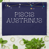 Constellation Piscis Austrinus Geschirrtuch (Gefaltet)