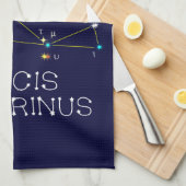 Constellation Piscis Austrinus Geschirrtuch (Viertel Falte)