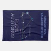 Constellation Piscis Austrinus Geschirrtuch (Horizontal)
