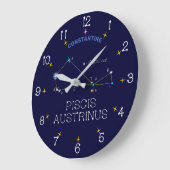 Constellation Piscis Austrinus Große Wanduhr (Winkel)