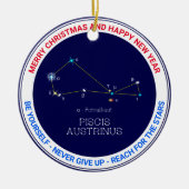 Constellation Piscis Austrinus Keramik Ornament (Vorne)