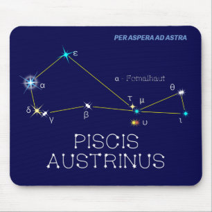 Constellation Piscis Austrinus Mousepad